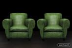 Exclusieve Art Deco fauteuil(s), Huis en Inrichting, Fauteuils, Ophalen, Nieuw, 75 tot 100 cm, Leer