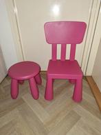 IKEA mammut stoeltje en krukje, Kinderen en Baby's, Kinderkamer | Tafels en Stoelen, Ophalen, Gebruikt, Stoel(en)