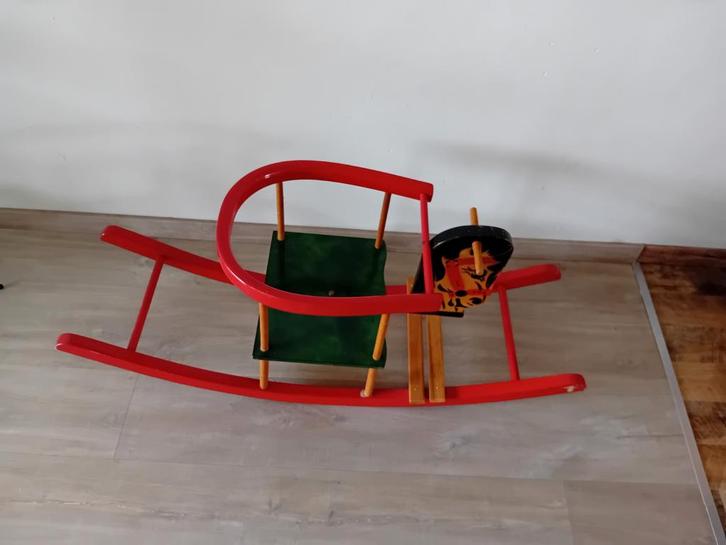 Antiek Houten Hobbelpaard, Antiek en Kunst, Antiek | Speelgoed, Ophalen of Verzenden