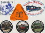 STICKERS TRAM + SPOORWEGEN MUSEA STIBANS STOOMTREINEN MODEL, Ophalen of Verzenden, Zo goed als nieuw, Overige typen