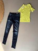 Set Mavi Jeans 31 / 36 donkerblauw top geel nieuw, Blauw, Ophalen of Verzenden, Zo goed als nieuw, W30 - W32 (confectie 38/40)
