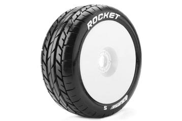 Louise RC B-ROCKET 1/8 Buggy Bandenset - Soft - Witte Velgen beschikbaar voor biedingen