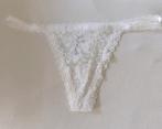Witte dames string met kant maat S, Ophalen of Verzenden, Wit, String