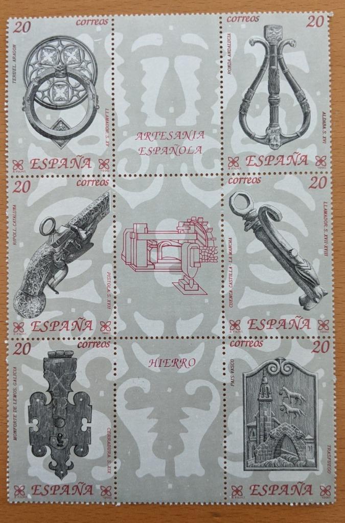 2 Blokken van 9 zegels, SPANJE [N728.1244]3, Postzegels en Munten, Postzegels | Europa | Spanje, Postfris, Ophalen