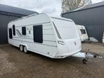 Tabbert Bellini 620 -  Frans bed - Airco - ABS - Nette staat, Caravans en Kamperen, Omvormbare zithoek, Ringverwarming, Rondzit