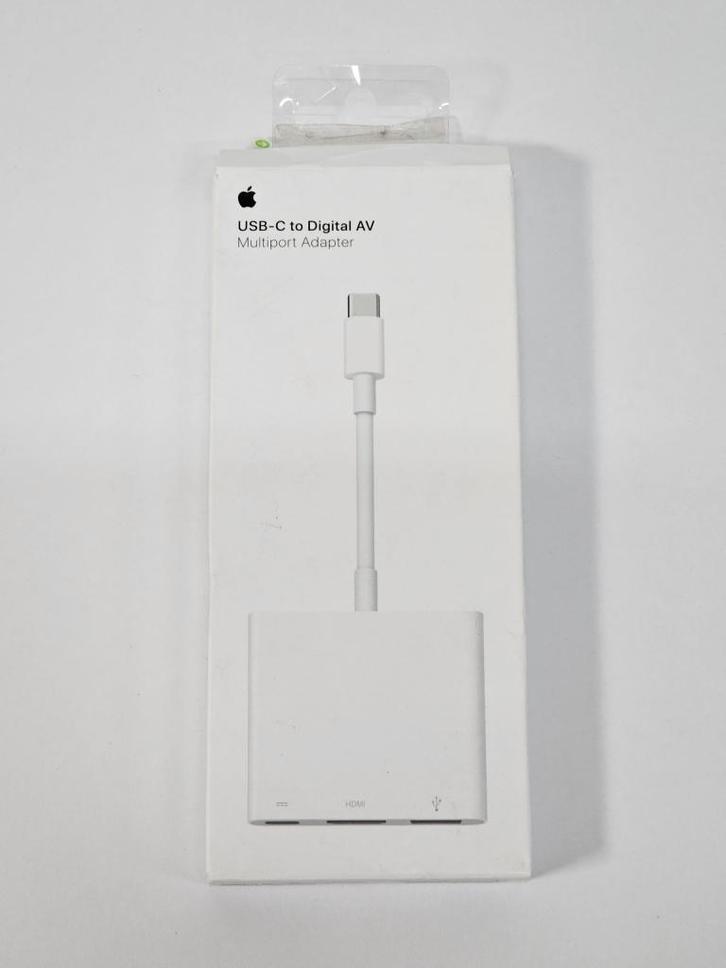 Apple USB-C naar USB & Digital AV / HDMI Adapter Wit, Computers en Software, Pc- en Netwerkkabels, Zo goed als nieuw, Ophalen of Verzenden