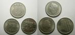 Drie Koninginnen, 3x 25 cent 1948, 1960, 1996, Postzegels en Munten, Munten | Nederland, Ophalen of Verzenden, Koningin Wilhelmina