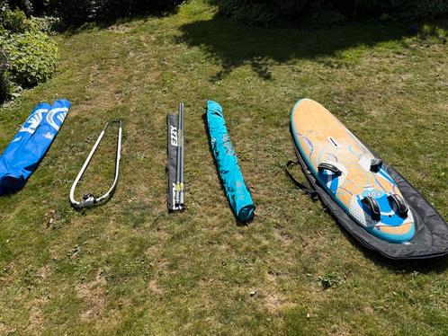 Complete Windsurfset Exocet/Ezzy/Goya, Watersport en Boten, Windsurfen, Zo goed als nieuw, Complete set, Minder dan 250 cm, Met vin(nen)