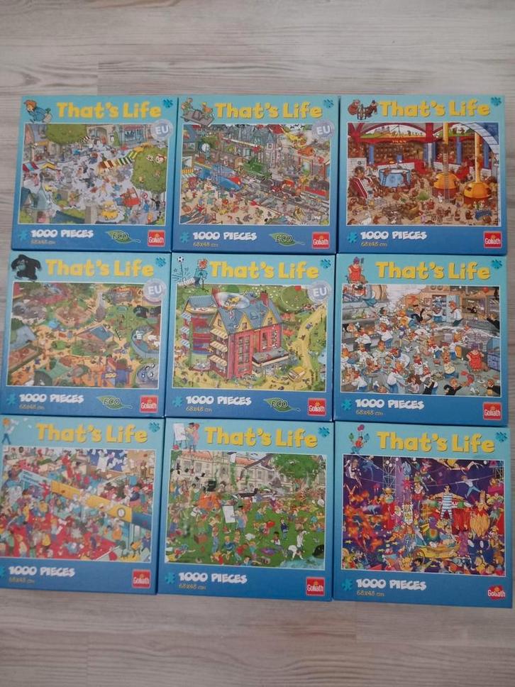 That's Life Puzzels - 1000 Stukjes - Zo Goed Als Nieuw, Hobby en Vrije tijd, Denksport en Puzzels, Zo goed als nieuw, Legpuzzel
