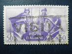 Postzegels Italië 1941 Hitler + Mussolini - cat.w. € 1,00., Postzegels en Munten, Ophalen of Verzenden, Gestempeld