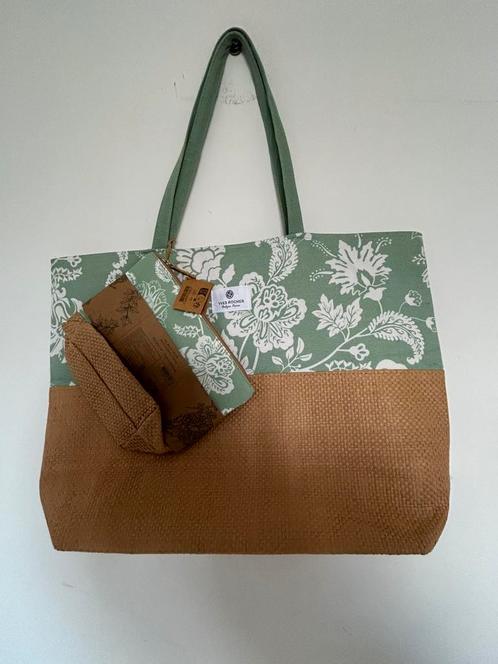 2x Yves Rocher Bretagne France, Sieraden, Tassen en Uiterlijk, Tassen | Damestassen, Nieuw, Schoudertasje, Beige, Ophalen