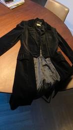 Zwarte fluwele jas  (design), Kleding | Dames, Jassen | Winter, Maat 38/40 (M), Ophalen of Verzenden, Zo goed als nieuw, Erny van Reymersdal