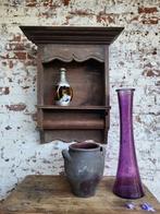 Brocante Franse hangkast/keukenkast/allegonda, Huis en Inrichting, Ophalen of Verzenden, Zo goed als nieuw, Minder dan 150 cm