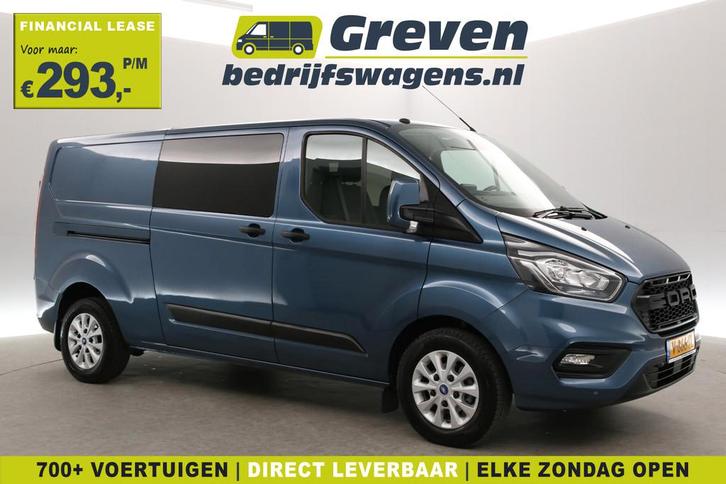 Ford Transit Custom 2.0 TDCI L2H1 | DC | 6-Zits | Carplay |, Auto's, Bestelauto's, Bedrijf, Te koop, ABS, Airconditioning, Android Auto