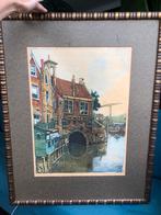 Aquarel ‘Aelbrechtskolk’ Rotterdam-Delfshaven, Ophalen