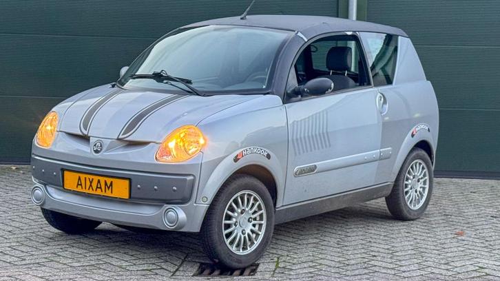 Aixam 741 Brommobiel 45KM/U, Auto's, Aixam, Particulier, Diesel, Automaat, Zilver of Grijs, Stof, Voorwielaandrijving, Ophalen