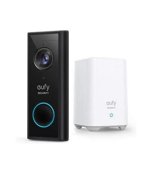Eufy Video Doorbell 2K (Batterij-Powered) + Homebase, Huis en Inrichting, Deurbellen, Zo goed als nieuw, Ophalen of Verzenden