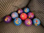 9 Disney kerstballen Mickey Mouse Pluto kasteel Tinkerbell, Ophalen of Verzenden, Mickey Mouse, Zo goed als nieuw, Beeldje of Figuurtje