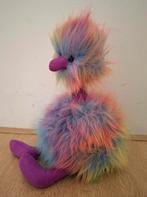 Knuffel Jellycat Pompom regenboog struisvogel, Ophalen of Verzenden, Zo goed als nieuw, Overige typen