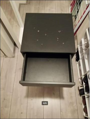 Nachtkastje, zwart, 40x39 cm beschikbaar voor biedingen