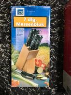 Messenblok 7-delig Edelstaal - Nieuw in Verpakking, Ophalen of Verzenden, Nieuw