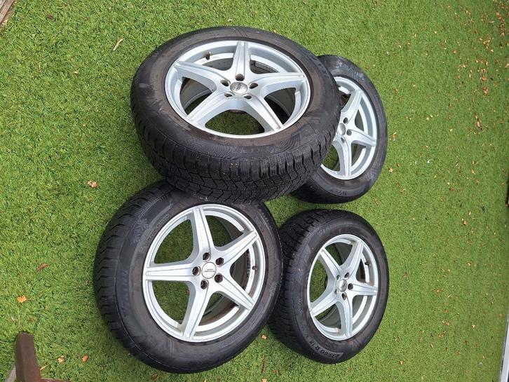 Aluminium velgen met winterbanden Volvo XC60, Auto-onderdelen, Banden en Velgen, Banden en Velgen, Winterbanden, 18 inch, 235 mm