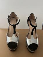 Zwart/zilver Sexy Fetish pumps maat 41 hak 24 cm, Kleding | Dames, Schoenen, Verzenden, Zwart, Nieuw, Schoenen met hoge hakken
