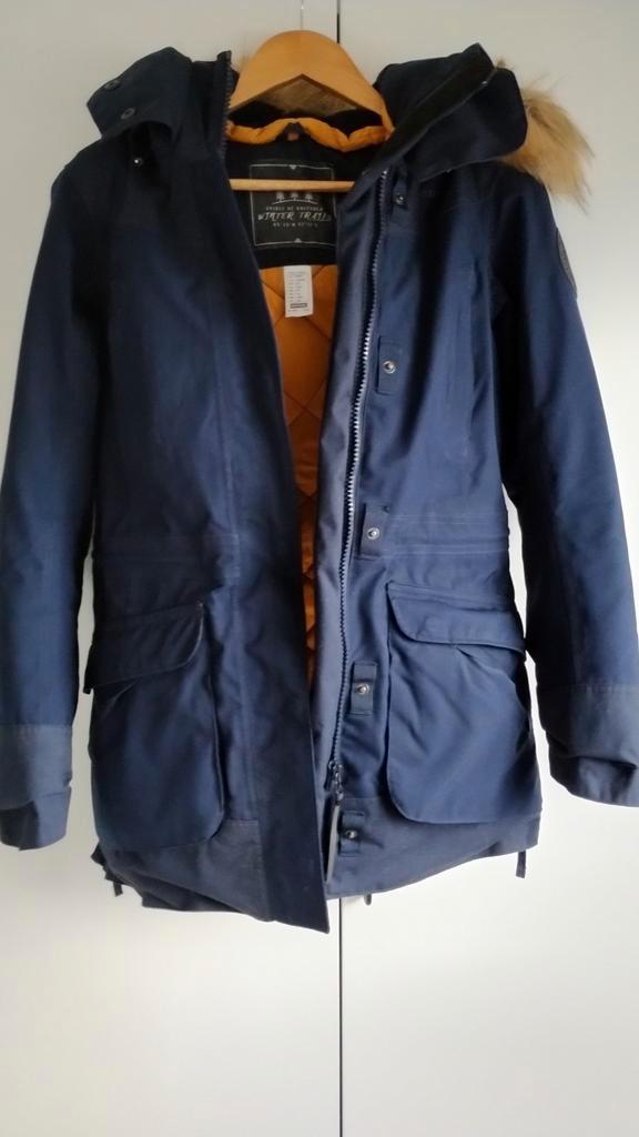 Winterjas Quechua  Marine Blauw XS zgan, Kleding | Dames, Jassen | Winter, Zo goed als nieuw, Maat 34 (XS) of kleiner, Blauw, Ophalen of Verzenden