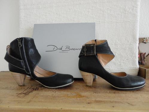 2x gedr: zwarte leren pump Dick Boons maat 37 NP € 140,-, Kleding | Dames, Schoenen, Zo goed als nieuw, Pumps, Zwart, Ophalen of Verzenden