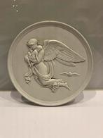 Royal Copenhagen Plaquette met Engel en Kinderen, Ophalen of Verzenden
