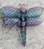 Prachtige regenboog fluoriet libelle, Verzamelen, Mineralen en Fossielen, Ophalen of Verzenden
