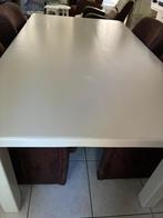 Stevige eettafel – 180x102 cm – wit, Ophalen, Gebruikt, 100 tot 150 cm, 150 tot 200 cm