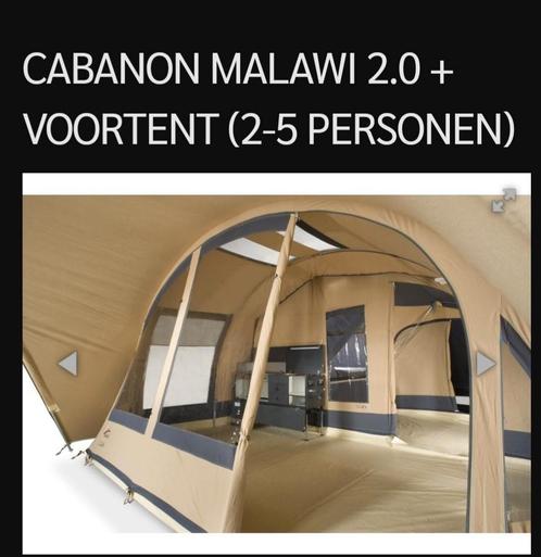 Voortent cabanon malawi 2.0, Caravans en Kamperen, Tenten, Zo goed als nieuw, Ophalen of Verzenden