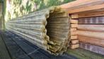 Golfplaten dak uit 1 stuk..4 x 5.40 meter, Doe-het-zelf en Verbouw, Ophalen, Gebruikt, Zwart, 15 m² of meer