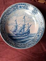 Tichelaar Makkum Bord, Zeilboot, 19e Eeuw, Ophalen of Verzenden