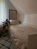 Ikea bedbank, uitschuifbaar met 3 lades (HEMNES), Huis en Inrichting, Slaapkamer | Bedden, 80 cm, Gebruikt, Wit, Hout