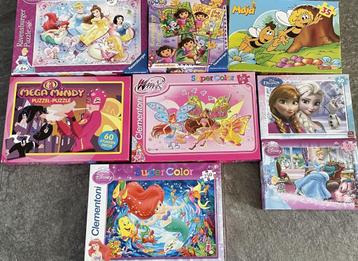 8 kinderpuzzels beschikbaar voor biedingen