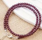 Mooie Garnet rode hals ketting., Sieraden, Tassen en Uiterlijk, Kettingen, Ophalen of Verzenden, Nieuw, Rood, Overige materialen