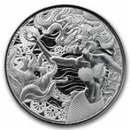 2025 Samoa 1 oz Silver 2 Tala Mermaid & Pearl BU, Ophalen of Verzenden, Zilver