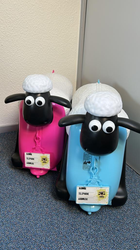 Kinder koffer Shaun het schaap, Sieraden, Tassen en Uiterlijk, Koffers, Gebruikt, Hard kunststof, Minder dan 50 cm, Minder dan 35 cm