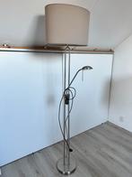 Staande lamp met leeslampje, Huis en Inrichting, Lampen | Vloerlampen, Metaal, 150 tot 200 cm, Gebruikt, Ophalen