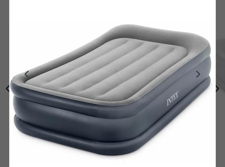 NIEUW! Intex Deluxe Pillow Rest  luchtbed 1-pers €26,99, Caravans en Kamperen, Luchtbedden, Nieuw, 1-persoons, Ingebouwde pomp