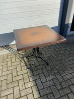 Bistro restaurant tafel tafelblad vintage antiek 80x80 cm, Antiek en Kunst, Ophalen