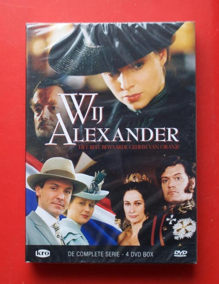 4dvd-box Wij Alexander: het best bewaarde geheim van Oranje, Cd's en Dvd's, Dvd's | Tv en Series, Zo goed als nieuw, Drama, Vanaf 12 jaar