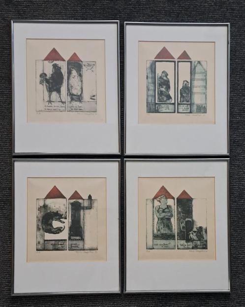 ETSEN KARIN CAMPFENS, Antiek en Kunst, Kunst | Etsen en Gravures, Ophalen of Verzenden