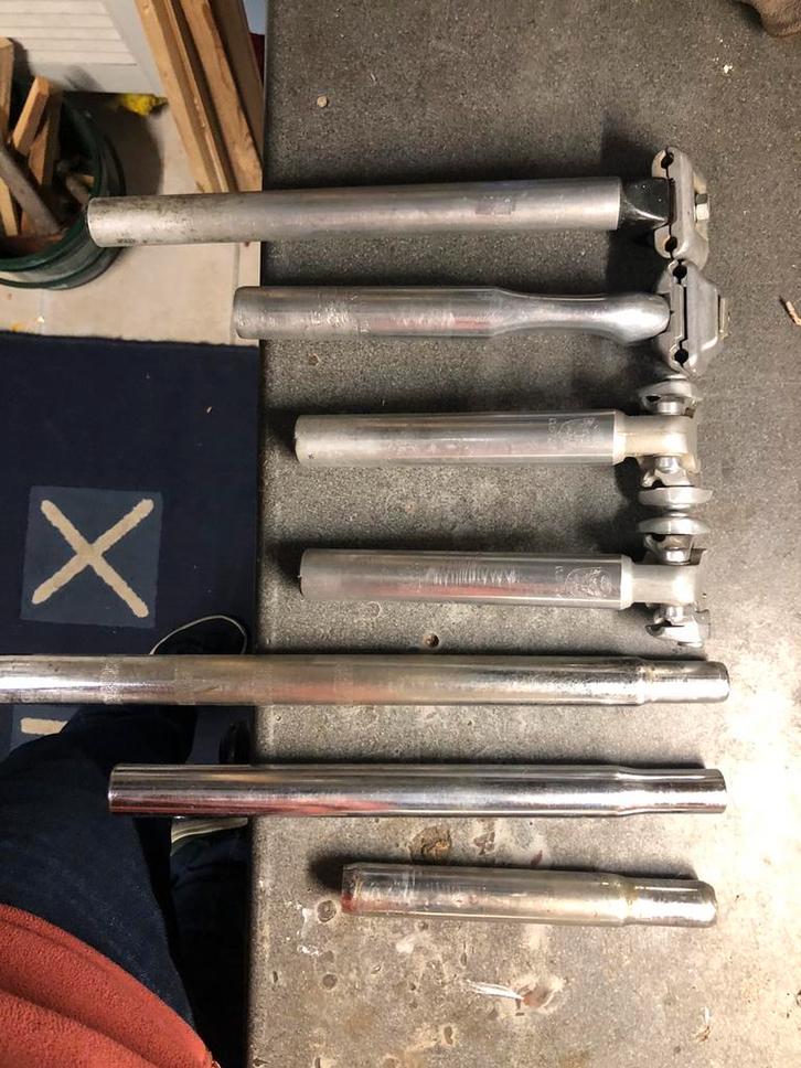 Zadelpennen retro, Fietsen en Brommers, Fietsen | Racefietsen, Gebruikt, Overige merken, Minder dan 10 versnellingen, 26 inch