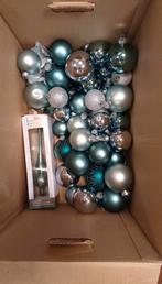 Accessoires kerstboom, glazen kerstballen, slingers, piek, Diversen, Kerst, Ophalen, Gebruikt