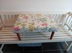 Voetenbankje Laura Ashley stof., Huis en Inrichting, Ophalen of Verzenden, Zo goed als nieuw, Rechthoekig, Stof