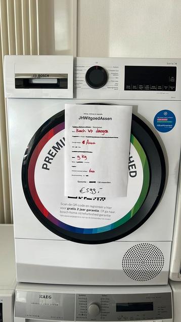 Bosch serie 6 Warmtepompdroger 9kg. 2 jaar garantie. beschikbaar voor biedingen