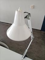 Vintage witte bureaulamp architectenlamp industrieel design, Gebruikt, 50 tot 75 cm, Vintage, Ophalen of Verzenden